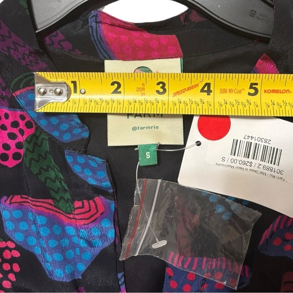 FARM Rio Black and Pink Maxi Dress - Picture 8 of 13